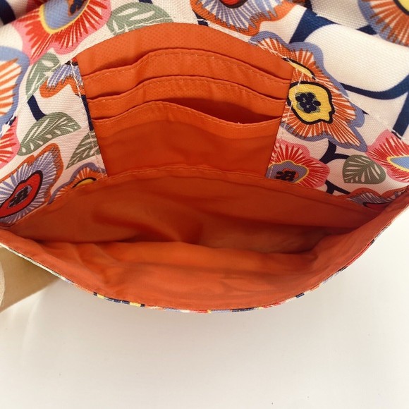 Lily Bloom Floral Crossbody Purse Bag Multi Pockets Flap Over Snap & Zip Closure - Picture 11 of 16